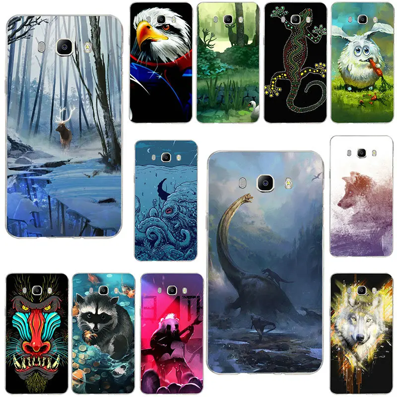 Animal Eagle Deer Wolf Art Forest Soft Phone Cases For Samsung Galaxy Note 2 3 4 5 8 9 10 A10 A20 A30 A40 A50 A60 A70 A80 A90 | Мобильные