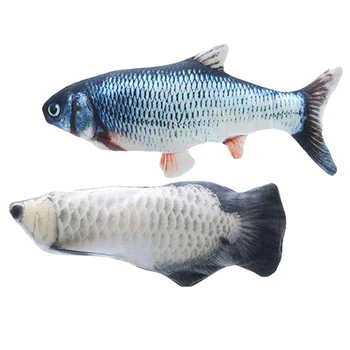

Electric Sensor Cat Wagging Fish Toy,Cat Toy Catnip Toys,Flopping Fish Cat Toy Suited for Biting, Chewing and Kicking
