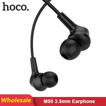 

HOCO M50 21 pcs/Lots Wholesale In ear Earphones For iPhone 6 Samsung Huawei Xiaomi Headsets Wired Earphone Earbuds Earpiece