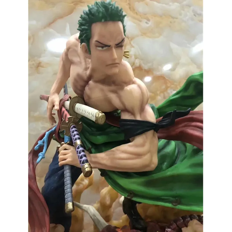 42 см Большой размер одна деталь аниме LAND OF WANO Zoro Roronoa фигурка коллекция Модель Зоро фигурки подарки игрушки A111