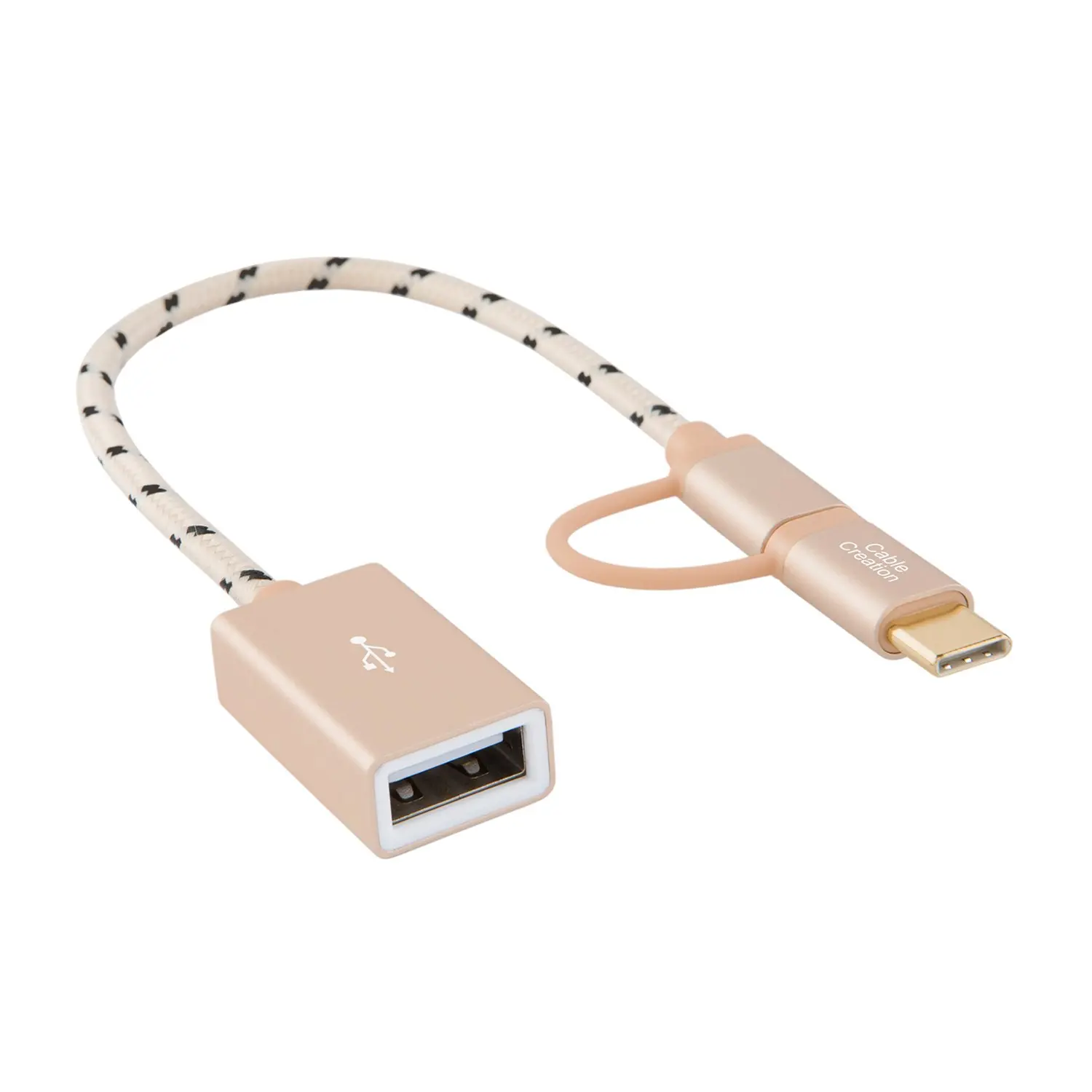 Micro USB+ USB C к USB 2,0 Женский Кабель-адаптер, короткий USB C и Micro USB OTG кабель, совместимый с Pixel 3 XL 2 XL