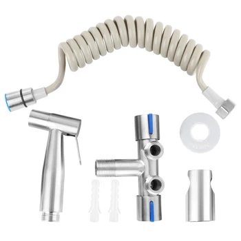 

6pcs/set Stainless Steel Sprayers Privates Clean Tools Toilet Shower Nozzles Closestool Sprinkler for Bathroom Home Hotel