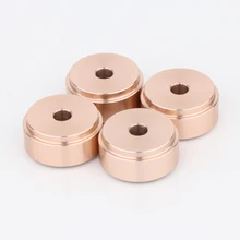 

4pcs 20mmx10mm High Quality Mini Aluminum Speaker Cabinet Isolation Feet DAC CD Turntable AMP Pad Floor Stand Base Golden Anodi