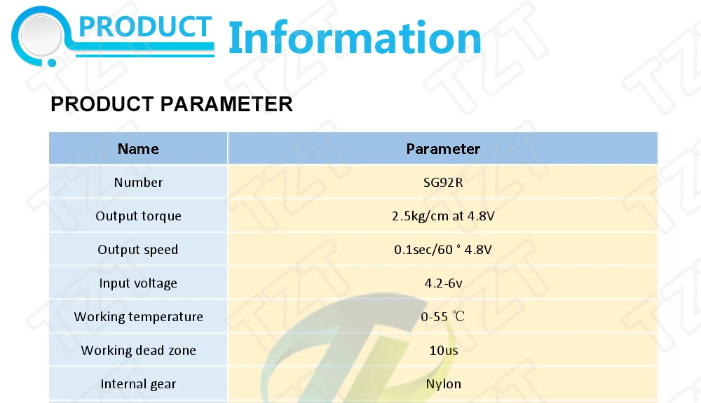 1/3PCS SG92R 2,5KG Micro 9g Servo Nylon-Kohlefaser-Getriebe ersetzen das SG90-Motormodul – Detail 1