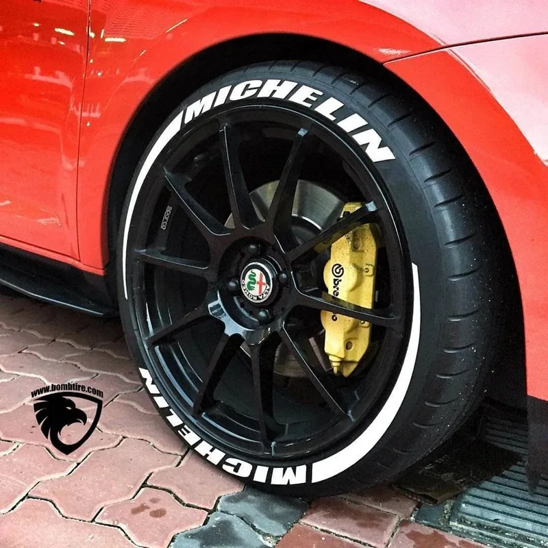 

4 tires x Tire sticker Auto styling Custom Funny decoration 3D Car Sticker Decals Personalized Car Styling Wheel Tyre Sticker