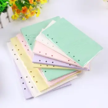 

6holes A5 A6 Fashion Colorful filler papers Loose-Leaf Notebook Accessories Solid Color Planner Inners Filler Papers 40 sheets