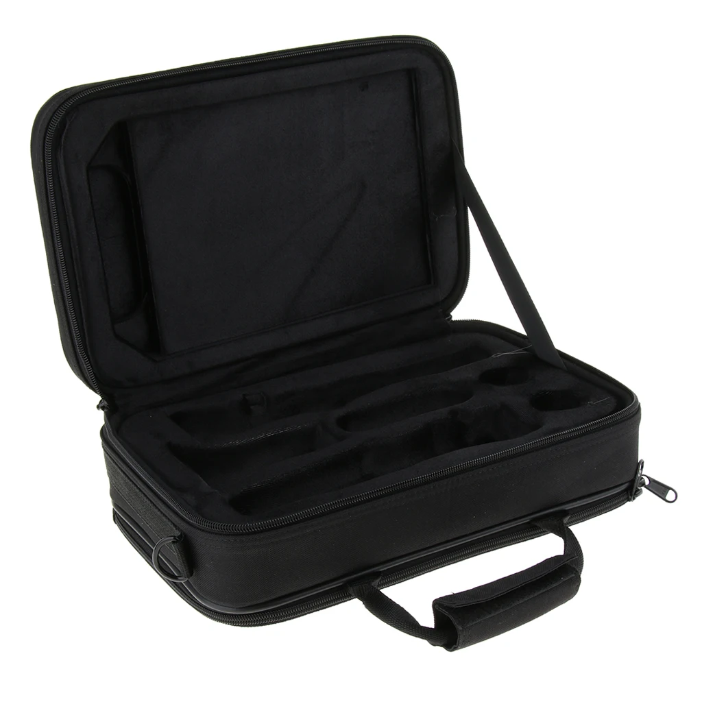 Water-resistant Clarinet Gig Bag Box Canvas with Adjustable Shoulder Strap for Bb Clarinet