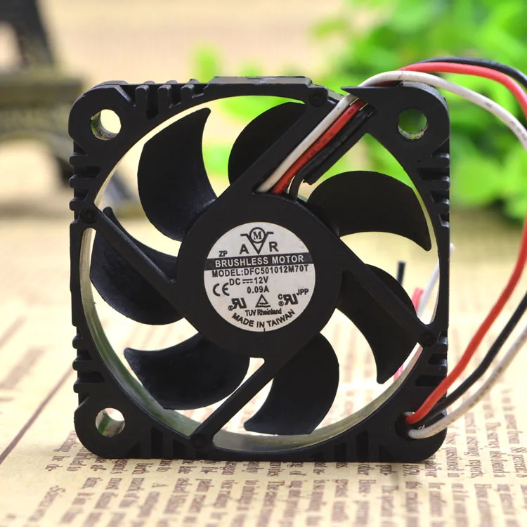 DFC501012M70T 12V 0.09A 5010 5 см 3 провода защиты электродвигателя Вентилятор охлаждения