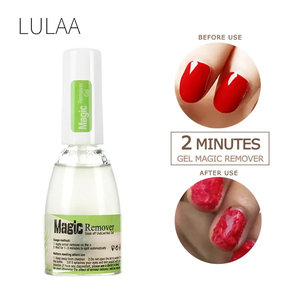 15ml nail remover Новое волшебное средство для снятия лака для ногтей, 15 мл, яркий УФ-и светодиодный гель, удалитель замачивания, средство для снятия лака для маникюра, быстрое и здоровое средство для чистки ногтей - Цвет: 15ml nail remover