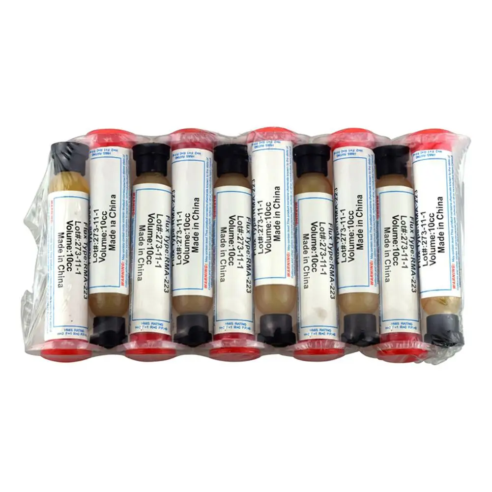 5 шт./компл. 10 CC паста для пайки RMA-223 без очистки паяльной пасты Сварка Расширенный масляный флюс смазки ремонт Solde инструменты