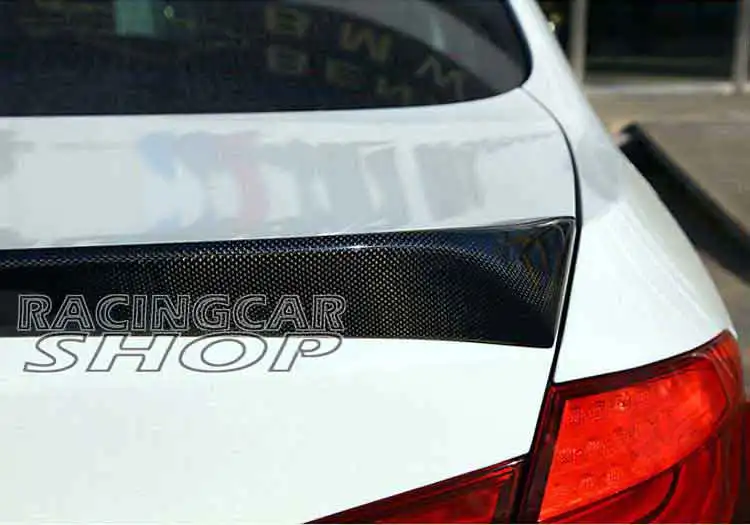 V TYPE REAL CARBON FIBER TRUNK SPOILER Fit For BMW F10 F18 5-SERIES 520i 523i 528i 535i 2011UP