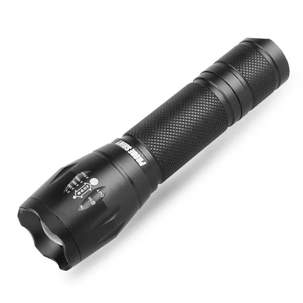 

Tactical Police 5000LM Flashlight 18650 Zoom XM-L T6 LED 5Modes Flashlight Aluminum Torch DE27