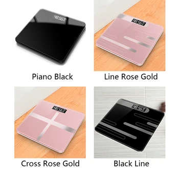 

Measuring Body Weighing Bathroom Weight Digital Recharge Electronic Mini High Scale LCD Display