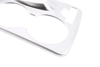 

Silver Water Cup Holder ABS Cover ABS Plastic Decoration Interior Central Control