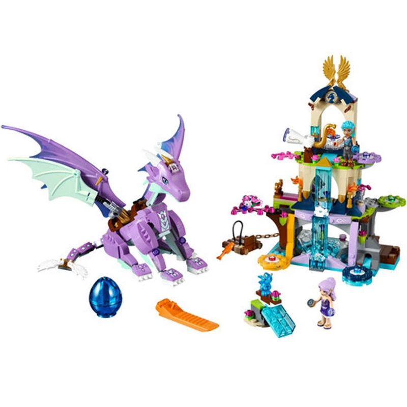 

Legoin Elves 10549 The Dragon Sanctuary Building Brick Block Set DIY Educational Toys for Girls Compatible 41178 Girls Friends