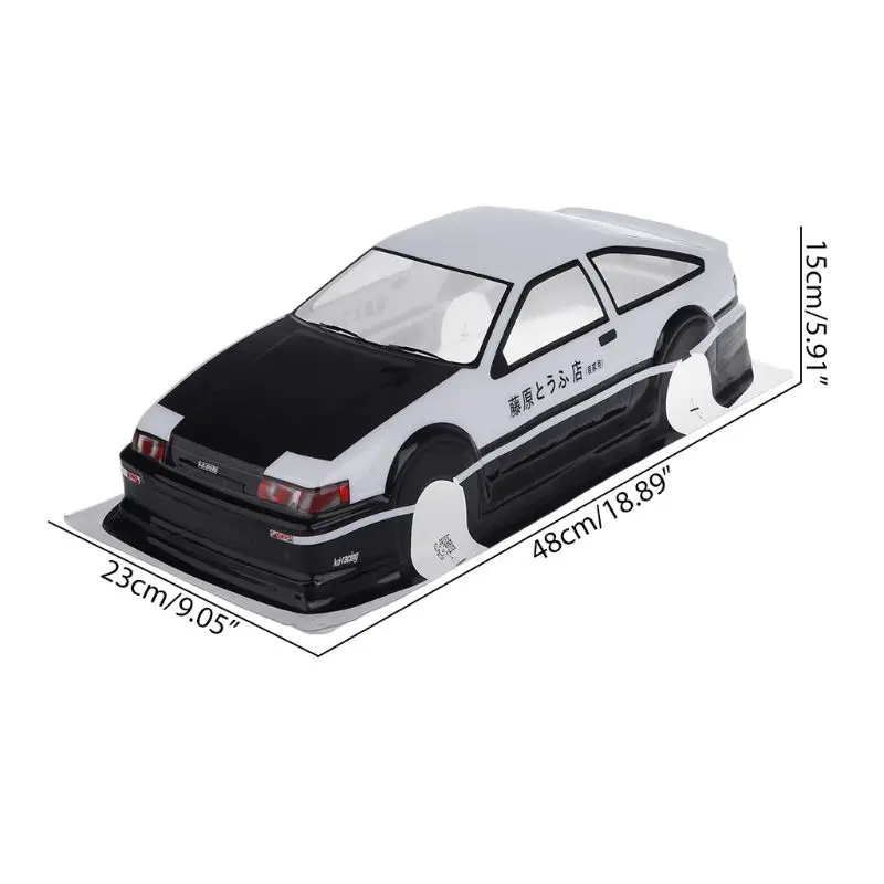 RC 1:10 масштаб на дороге Дрифт автомобиль окрашенный ПВХ корпус 190 мм для Toyota Corolla AE86