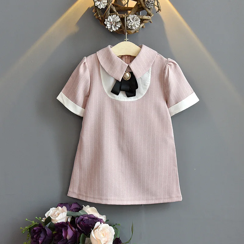 

Girls Dress Striped Children Party Dress Summer Casual Kids Clothes For 3-8T Sleeveless Girls Child Princess Dress Costumes