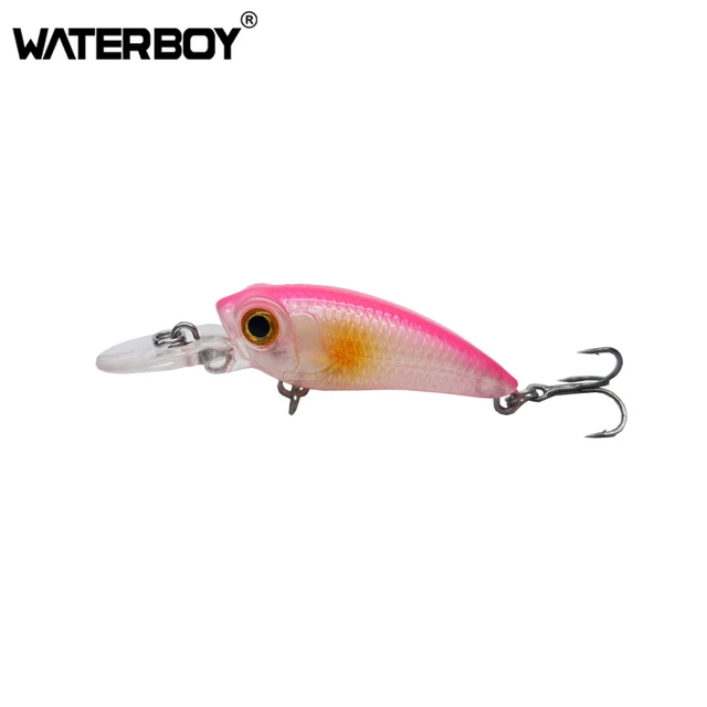 WATERBOY Mini Crank Fishing Lure Hard Bait 4.2cm 3.7g Small Size Plastic  Crankbait Fishing