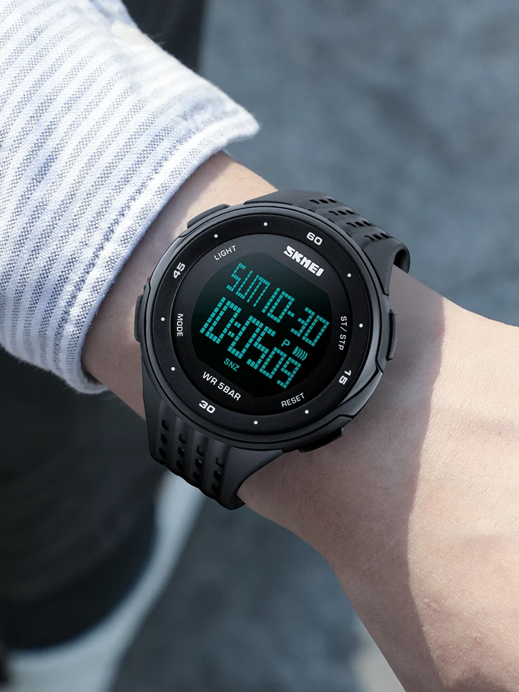 SKMEI Digital Wrist Watches Men Outdoor Sport Watch Chronograph Fashion Clock Top Waterproof Relogio Masculino Man Watch 1219