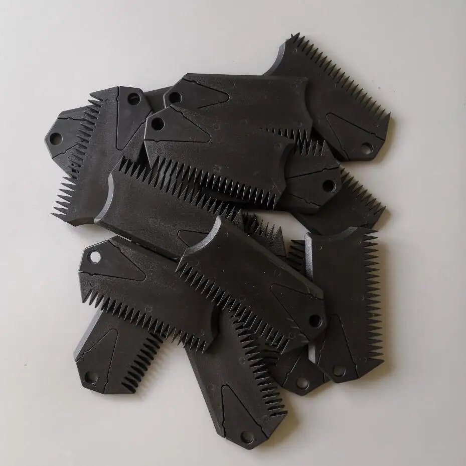 Surf Wax Black Plastic Surf Wax Comb with Surf Fin Key