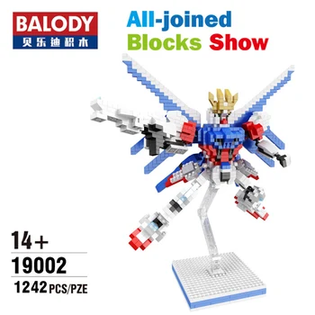 

19002 Gundam Mini Bricks Robot Building Block Plastic 3D Diamond Assembly Model Educational Toys For Collection Bricks
