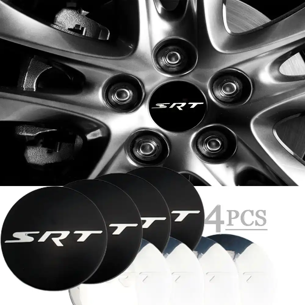 Car styling 4Pcs 56MM Wheel Center Hub Cap Badge Decal Sticker For