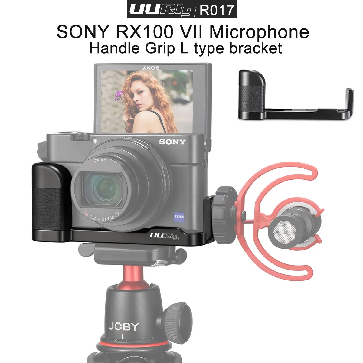 UURig R017 БЫСТРОРАЗЪЕМНАЯ l-пластина Vlog держатель микрофона Удлинительное крепление для холодного башмака для sony RX100 VII аксессуары для камеры