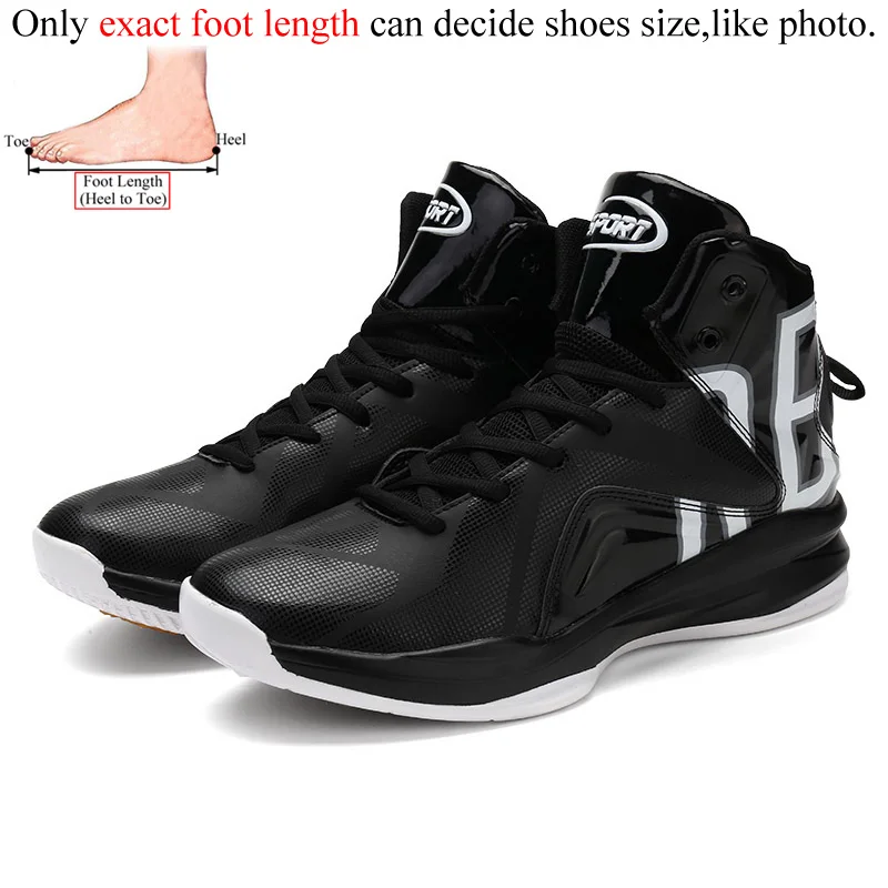 Мужские кроссовки для баскетбола ayakkabi basketbol zapatillas de basquetbol deportivas hombre trampki basket homme chaussure - Цвет: Black White 2