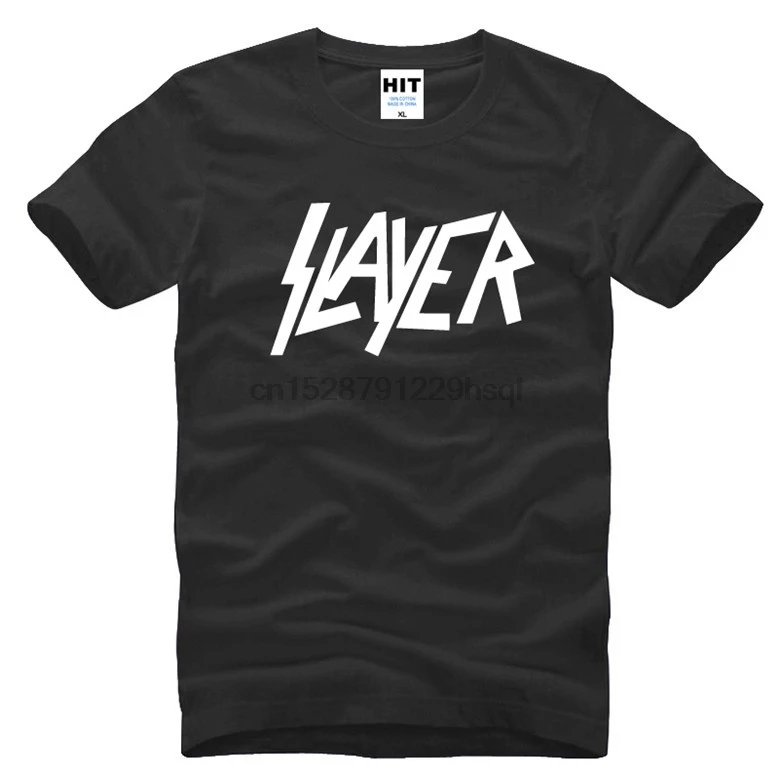 Speed Metal группа Slayer с буквенным принтом для мужчин s Мужская футболка модная