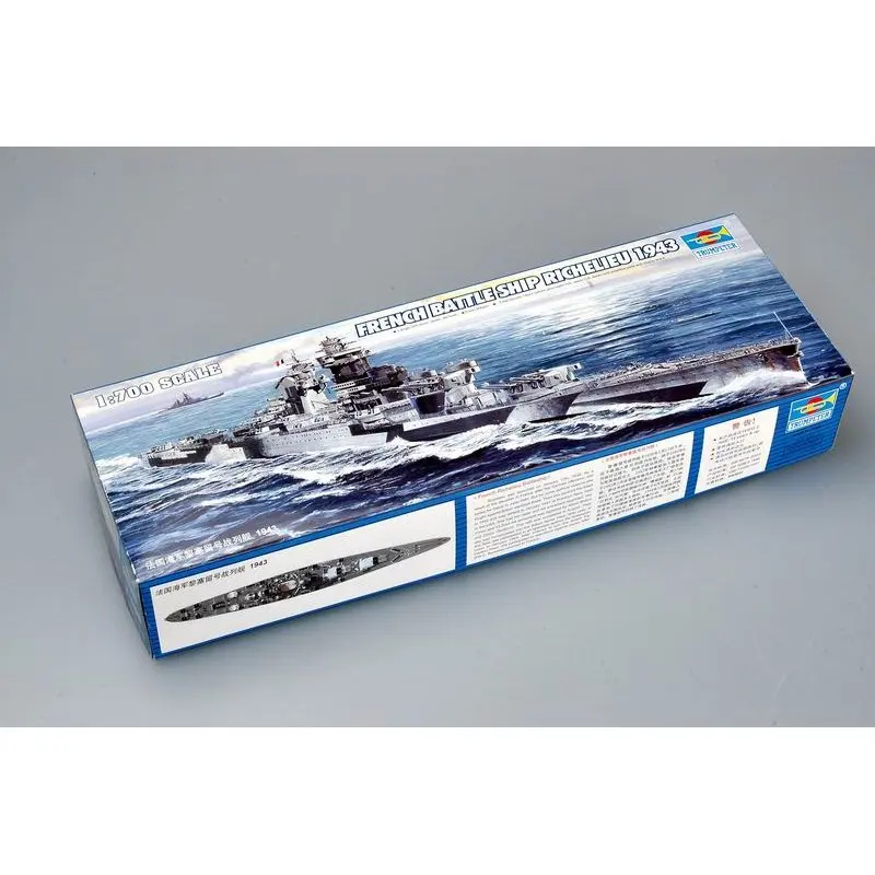 Trumpeter 05750 1/700 французский battleship Richelieu 1943-набор моделей