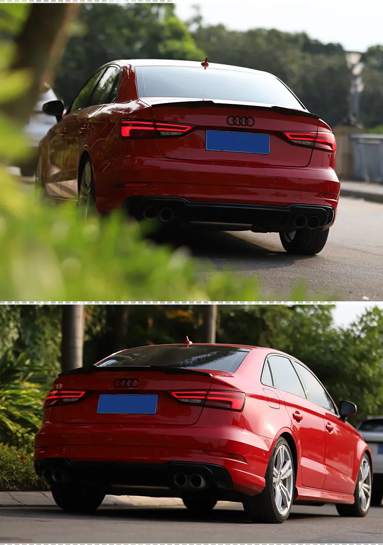 Автомобильный стильный задний светильник s для AudI A3- светодиодный динамический сигнал поворота Задний габаритный фонарь светодиодный тормоз+ Парк+ движущийся указатель поворота