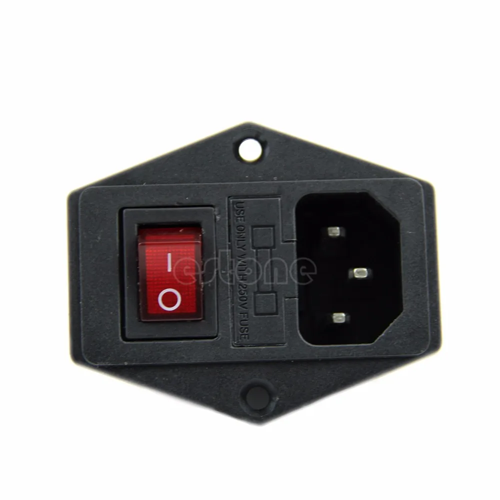 1 шт. Новый Черный Красный AC 250V 10A 3 Клеммная розетка с держателем