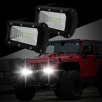 

72W Offroad Car 4WD Truck Tractor Boat Trailer 4x4 SUV ATV 12V Floodlight LED Light Bar LED Work Light