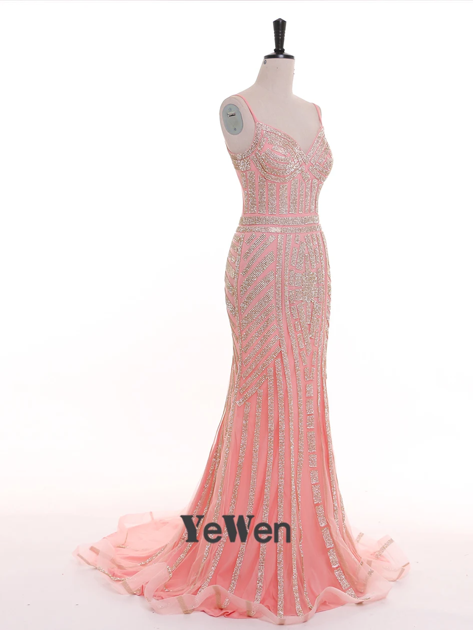 Robe De Soiree, вечерние платья русалки, Длинные вечерние платья золотого, красного, королевского, синего цвета с кристаллами, африканские вечерние платья на выпускной, вечерние платья