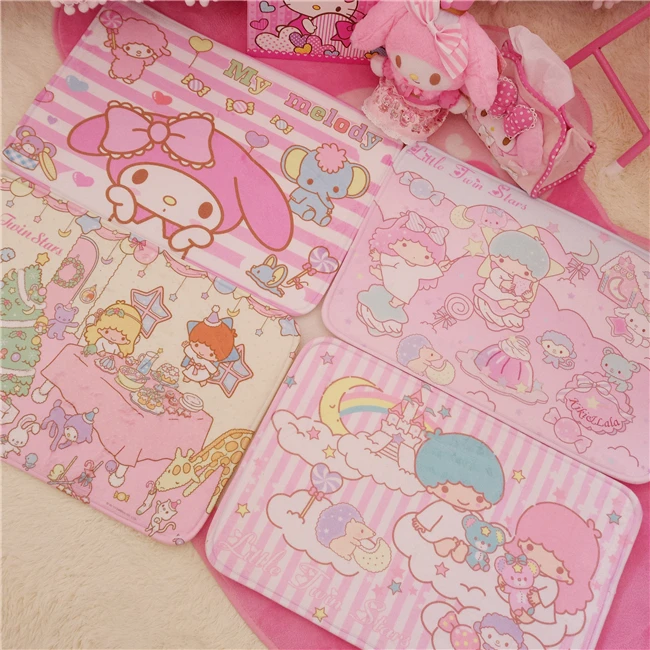 40X60 см Cinnamoroll Melody аниме ковер для украшения дома мягкие ковры мультфильм Спальня коврики для ванной плюшевые коврики коврик для двери