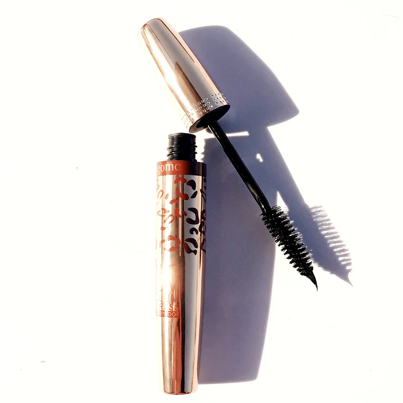 New makeup rose gold aluminum tube silicone mascara waterproof and sweatproof natural beauty eyelash makeup