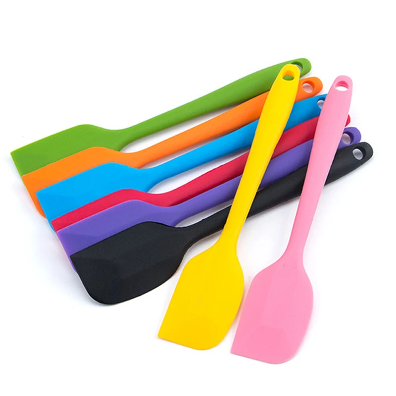 200pcs 21x4cm Silicone Cream Spatula Shovel Butter Scraper Kitchen Cake Trowel Heat Resistant