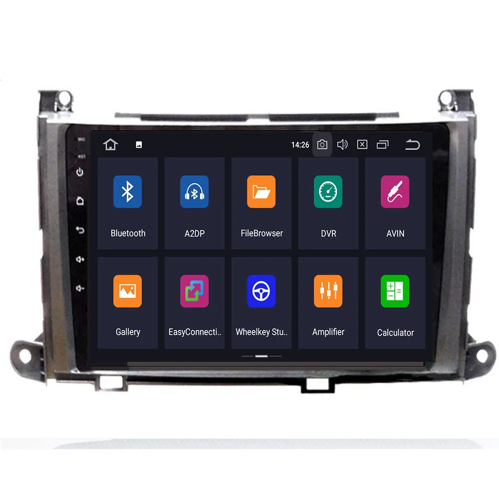 9 дюймов головное устройство автомобильный ПК Восьмиядерный Android 9,0 4+ 64G DVD gps навигация для TOYOTA Sienna 2011 2012 2013 4G LTE автомобиль Play