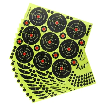 

Hot HG-90Pcs 3 Inch Targets Reactive Splatter Paper Target for Archery Hunting