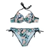 Floral 2Pcs Swimsuit Women Flower Leaves Halter Bikini Sets Bandage Brazilian Bathing Suit Beach Swimwear Biquiki ► Photo 3/6