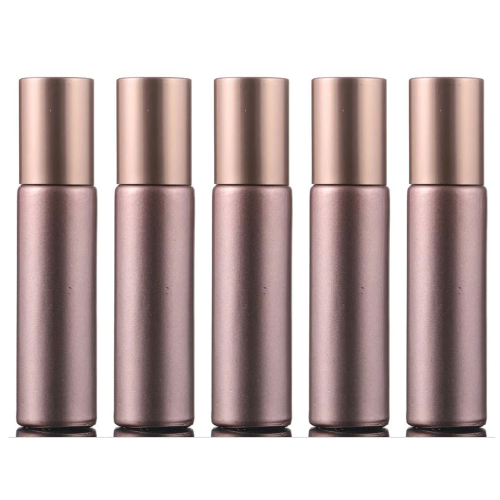 

5pcs Oil Bottles 10ml Roll on glass Roller Ball Massager essence Perfume Refillable Empty Bottle Container