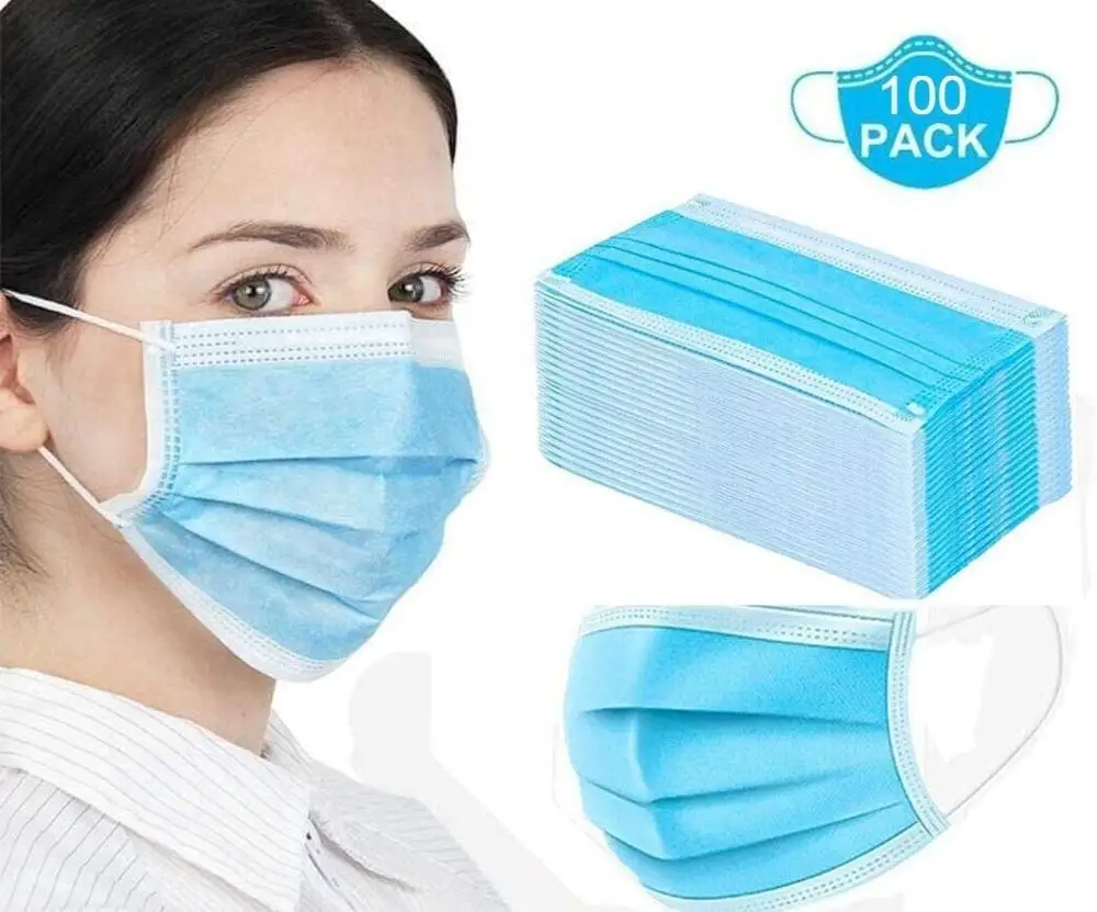 

50/100Pcs Masks 3 Layer Disposable Face masks Bacteria Breathable Mouth Masks Elastic Earloop Drop Ship Send out within 18 hour