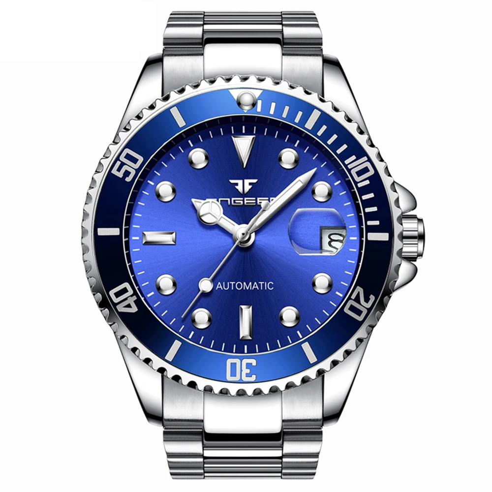Men Mechanical Watches Top Brand Luxury Steel Wristwatch Male Clock Tourbillon Relogio Masculino hot Watch Automatic Watch