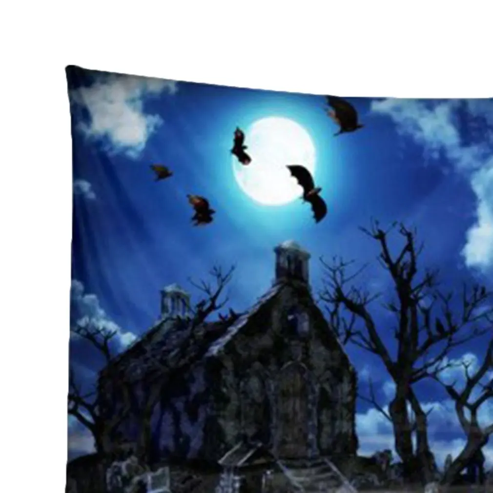 Halloween Tapestry Pumpkins Tree Grave crow Print Wall Hanging Tapestry Art Home Decoration Wall Tapestry