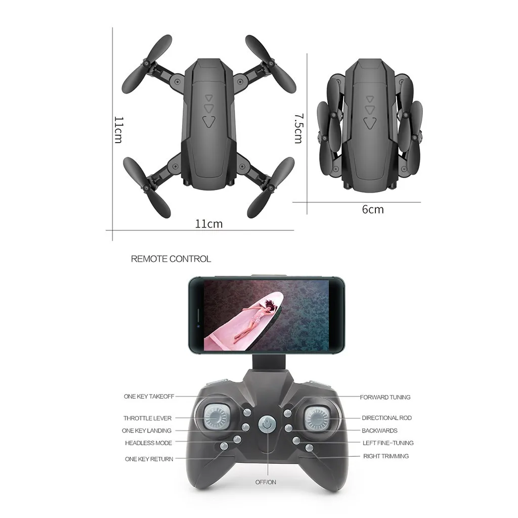 H16 2,4G Wifi HD 1080P 4k камера gps высота Холд Складной Микро Карманный селфи Квадрокоптер Дрон подарки Радиоуправляемый Дрон игрушка бесщеточный