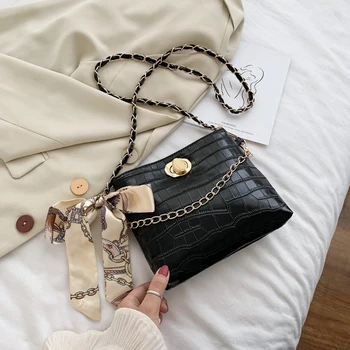 

Small Bag Female Shoulder Bag 2020 All-match Ins Bucket Bag High-grade Foreign Style Single Shoulder Chain Bag