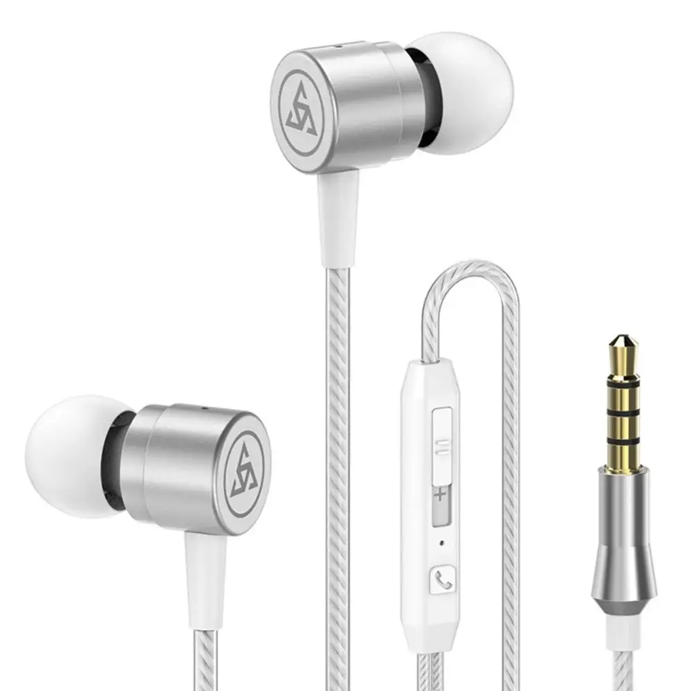 Наушники-вкладыши для Xiaomi наушники для телефона, гарнитура, стерео, бас, металлические Проводные Наушники Hi-Fi наушники с микрофоном для samsung
