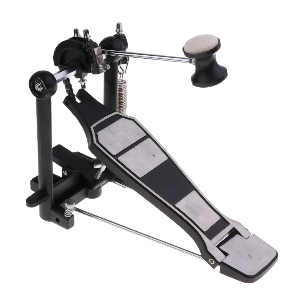 Heavy-duty Drum Pedal with Drum Beater Single Chain Drive Set Percussion Replacement Parts