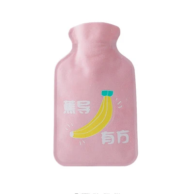 banana Теплая сумка для воды Студенческая мультяшная мини с горячей водой наполнение воды теплая сумка для воды плюшевая бутылка для горячей воды инъекция воды - Цвет: banana