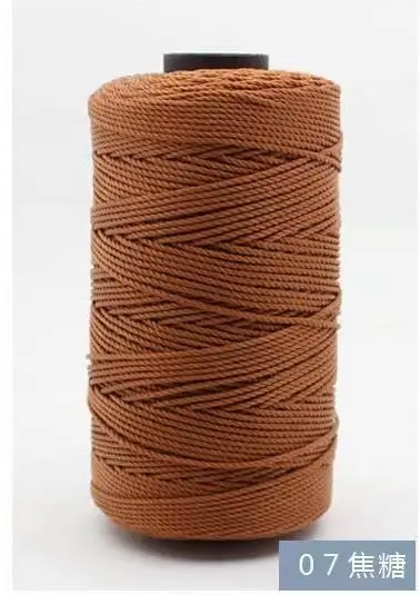 mylb 1Pc=100g 39 Colors Polypropylene Sewing Thread Cotton Rope Wedding Braided Cord Macrame Artisan yarn to bag hat handmade - Цвет: 7